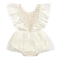 Baby Girls Lace Romper Dress Boho Clothes 1st Birthday Cake Smash Outfit Newborn Photography Outfits Summer Sunsuit