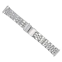Ewatchparts WATCH BAND COMPATIBLE WITH BREITLING NAVITIMER COLT PILOT CHRONOMAT STAINLESS STEEL