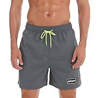 Swimming Trunks for Men,Gradient Print Quick Dry Summer Beach Shorts Swimwear Bathing Suit with Drawstring Beachwear