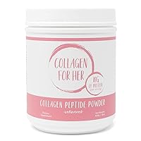 Collagen For Her: Unflavored Collagen Peptides Powder - Hydrolyzed Collagen Protein Supplement for Women | Vital for Hair, Skin, Nails, Joint, Gut Support, Paleo, Keto (41 Servings)