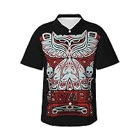 Hawaiian T Shirt Babymetal Boy's Fashion Button Down Short Sleeve T-Shirts Summer Casual Tee