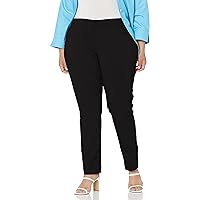 SLIM-SATION Women's Plus-Size Pull-on Straight-Leg Pant