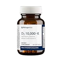 Metagenics D3 10,000 with K2 Soft Gels, 60 Count