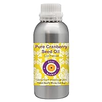 Deve Herbes Pure Cranberry Seed Oil (Vaccinium macrocarpon) 100% Cold Pressed 300ml (10 oz)