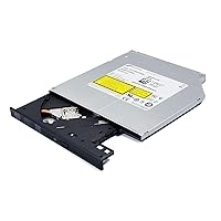 New Super Multi 8X DVD+-RW/R DL Writer 24X CD-R Burner, for LG HL-DT-ST DVD-RAM GU90N, for HP Dell Laptop PC Internal 9.5mm SATA Slim Tray-Loading Optical Drive Replacement Parts