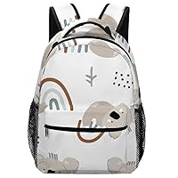 Laptop Backpack for Traveling Hanging Koala on Rainbow Carry on Business Backpack for Men Women Casual Daypack Hiking Sporting Bag