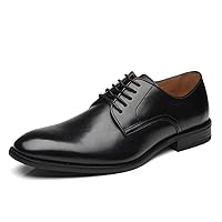 Men Dress Shoes Lace-up Leather Oxford Classic Modern Formal Business Comfortable Dress Shoes for Men