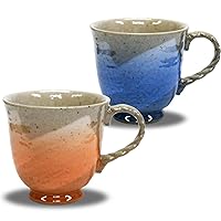 pottery mugs pair (japan import)
