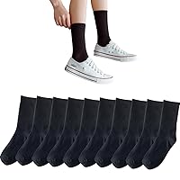 KASSAI Women's Crew Socks, 8.7 - 9.8 inches (22 - 25 cm)