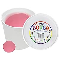 Hygloss Products Play Dough, Non-Toxic Modelling Compound for Arts & Crafts, Learn & Play, Bulk Pack, 5lb. Pink