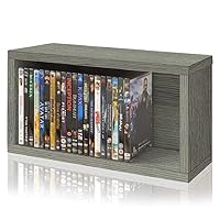 Way Basics DVD Storage Media Shelf - Holds 30 PS5 Games Bluray (Tool-free Assembly)