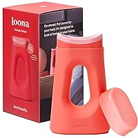 Loona Premium Female Urinal - Quiet, No Splash Design for Women - Ideal for Bedside, Travel, and Outdoor Use - Coral Dream - HSA/FSA Eligible