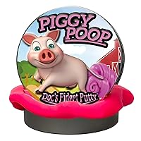 GearsOut Piggy Poop Fidget Putty Stress Relief Therapy Dough Pink Therapeutic Toy in Metal Tin Funny Office, School, Home Tension Release Relaxation Putty