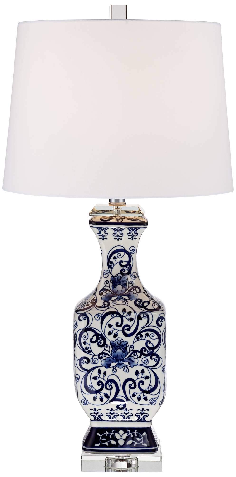 Barnes and Ivy Iris Vintage Asian Chinese Style Table Lamp 28