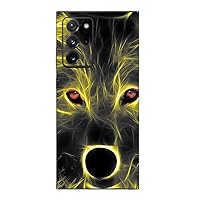 MightySkins Skin for Samsung Galaxy Note 20 Ultra 5G - Neon Wolf | Protective, Durable, and Unique Vinyl Decal wrap Cover | Easy to Apply, Remove, and Change Styles | Made in The USA