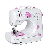 NEX Sewing Machine, Crafting Mending Machine, Children Present Portable with 12 Built-In Stitches