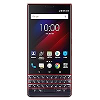 BlackBerry KEY2 LE (Lite) Dual-SIM (64GB, BBE100-4, QWERTZ Keypad, GSM Only, No CDMA) Factory Unlocked 4G Smartphone (Atomic Red) - International Version