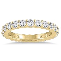 AGS Certified Diamond Eternity Band in 14K Yellow Gold (1.90-2.30 CTW)