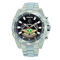 Invicta Men's Star Wars 52mm Stainless Steel Quartz Watch, Green (Model: 41221)
