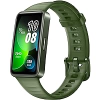 HUAWEI Band 8 Smartwatch, Ultra Slim Design, Sleep Tracking, 2 Week Battery Life, Health and Fitness Tracker, Compatible with Android & iOS, German Version, Emerald Green