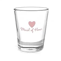 Wedding Party Heart Shot Glass, Maid Of Honor