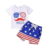 Toddler Baby Boy Summer Clothes Letter Embroidery T-Shirt Elastic Shorts Set 2 Piece Outfits for Boys