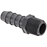 Spears 1436 Series PVC Tube Fitting, Adapter, Schedule 40, Gray, 1/2