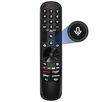 New Replacement LG TV Remote for All LG Smart TVs. MR22GA LG Magic Remote with Pointer and Voice Control. Compatible with All 2018-2022 LG TVs. UHD WebOS ThinQ. 1-Year Full Warranty