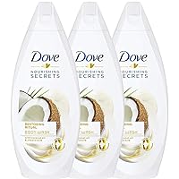 (3-Pack) Dove Restoring Ritual Body Wash Coconut Oil Almond Milk Shower Gel 16.9oz