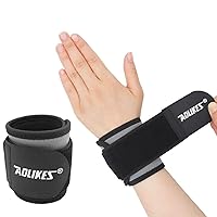 2 Pack Wrist Brace, Highly Elastic Adjustable Wrist Compression Wraps Support Straps for Fitness Weightlifting, Tendonitis, Carpal Tunnel Arthritis, Wrist Pain Relief