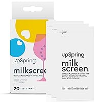 UpSpring Milkscreen Test Strips | at-Home Test for Breastfeeding Moms | Simple, Non-Invasive | Results in 2 Minutes | 20 Test Strips