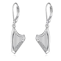 YFN Sport and Music Earrings Sterling Silver Sport Lover Music Lover Jewellery Gifts for Women Girls Men Boys