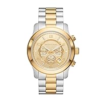 Michael Kors Runway Men's Watch, Stainless Steel Chronograph Watch for Men with Steel or Silicone Band