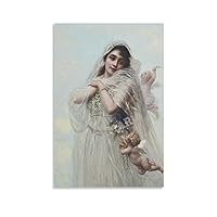 Invogueyy An Allegory of Spring ​Art Poster Edouard Bisson Canvas Painting Wall Art Poster for Bedroom Living Room Decor 12x18inch(30x45cm) Unframe-style