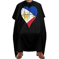 Love Philippines Heartbeat Barber Cape for Adults Professional Salon Hair Cutting Cape Hairdresser Apron