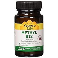 Country Life - Superior B-12, Berry Flavored, 3000 mcg - 50 Sublingual Lozenges