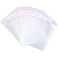 400 Pcs 2'' x 3'' Clear Resealable Cellophane Cello Bags Resealable Adhesive on Flap Self Sealing OPP Poly Bags Tiny Clear Bags Self Seal Clear Plastic Poly Bags for Jewelry Candies Cookies Decorative