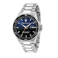 Maserati Men's Sfida Collection Stainless Steel Watch with Stainless Steel Bracelet - R8853140001, silver, Bracelet