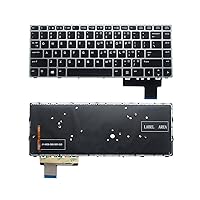 Laptop Replacement US Layout Keyboard for HP EliteBook Folio 9470M 9470 9480 9480M with Backlit Without Pointer US, Black