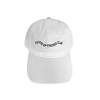 Fucked Up Friends Club White Baseball Cap 100% Cotton Dad Hat Los Angeles Hat | Celebrity Hat | Dad Hat | Funny Hat | Parody Hat | Drunk Party Beer Adult Hat