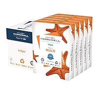 Hammermill Printer Paper, Multipurpose Inkjet Paper 24 lb, 8.5 x 11 - 5 Ream (2,500 Sheets) - 96 Bright, Made in the USA, 105050C
