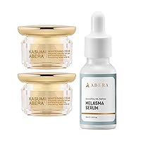 Combo Melasma Treatment for Face, Melasma Remover Double Effect with Combo Serum and Cream, Abera Melasma Serum with Abera Kasumi Glowing Cream (2 Cream 1 Serum)