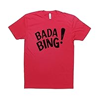BADA Bing! Sopranos Inspired Graphic Mens Novelty T-Shirt/tv tee