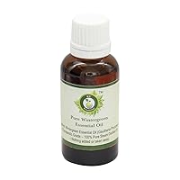 R V Essential Pure Wintergreen Essential Oil 10ml (0.338oz)- Gaultheria Procumbens (100% Pure and Natural Therapeutic Grade)