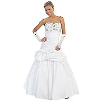 Wedding Dresses FNJ-1175W Sweetheart Neckline with Beading and A line