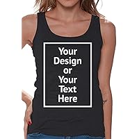 Personalized Tank Tops for Women - Custom Sleeveless Shirt - Gifts for Wife Girlfriend - Front/Back Print