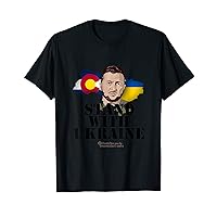 Ukraine Colorado Flags Zelensky Stand with Ukraine T-Shirt