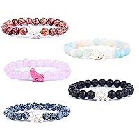 Fahlo Lion 5 Pack Tracking Bracelet, Elastic, supports EWASO Lions, one size fits most for Men and Women