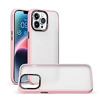 Case for iPhone 14/14 Plus/14 Pro/14 Pro Max, Shockproof Protection Anti-Fingerprint Anti-Scratch Protective Hard PC, Thin Slim Fit Frosted Phone Cover,Pink,14 6.1