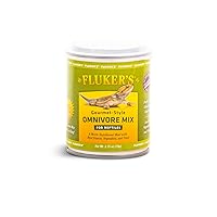 Fluker's Gourmet Canned Food for Reptiles, Fish, Birds and Small Animals - Omnivore Mix 1.2oz